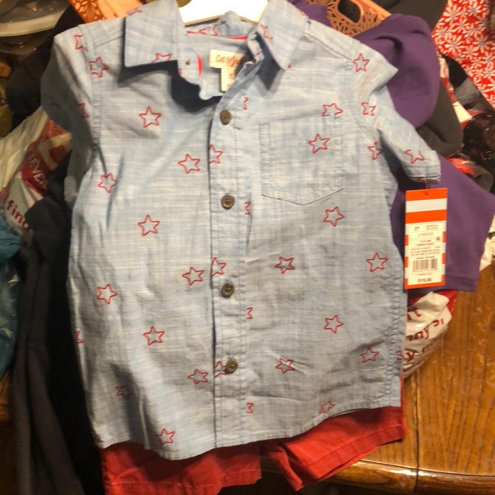 Cat and jack shirt and shirt set